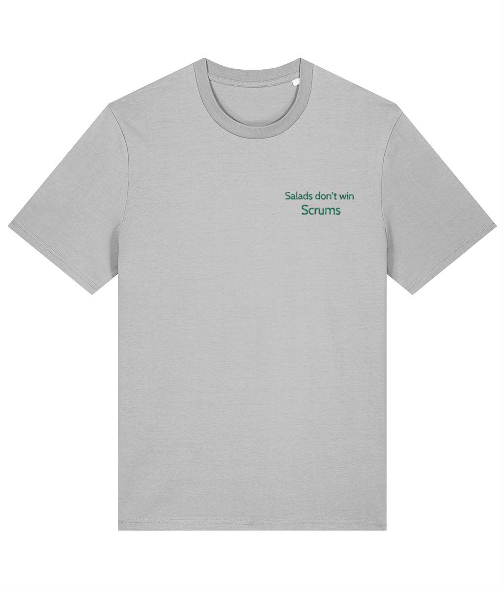 Salads don't win scrums | Embroided Tee
