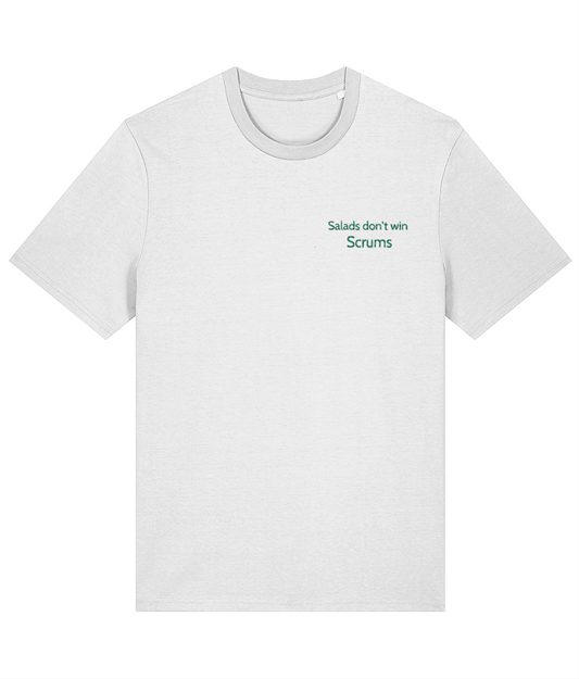 Salads don't win scrums | Embroided Tee