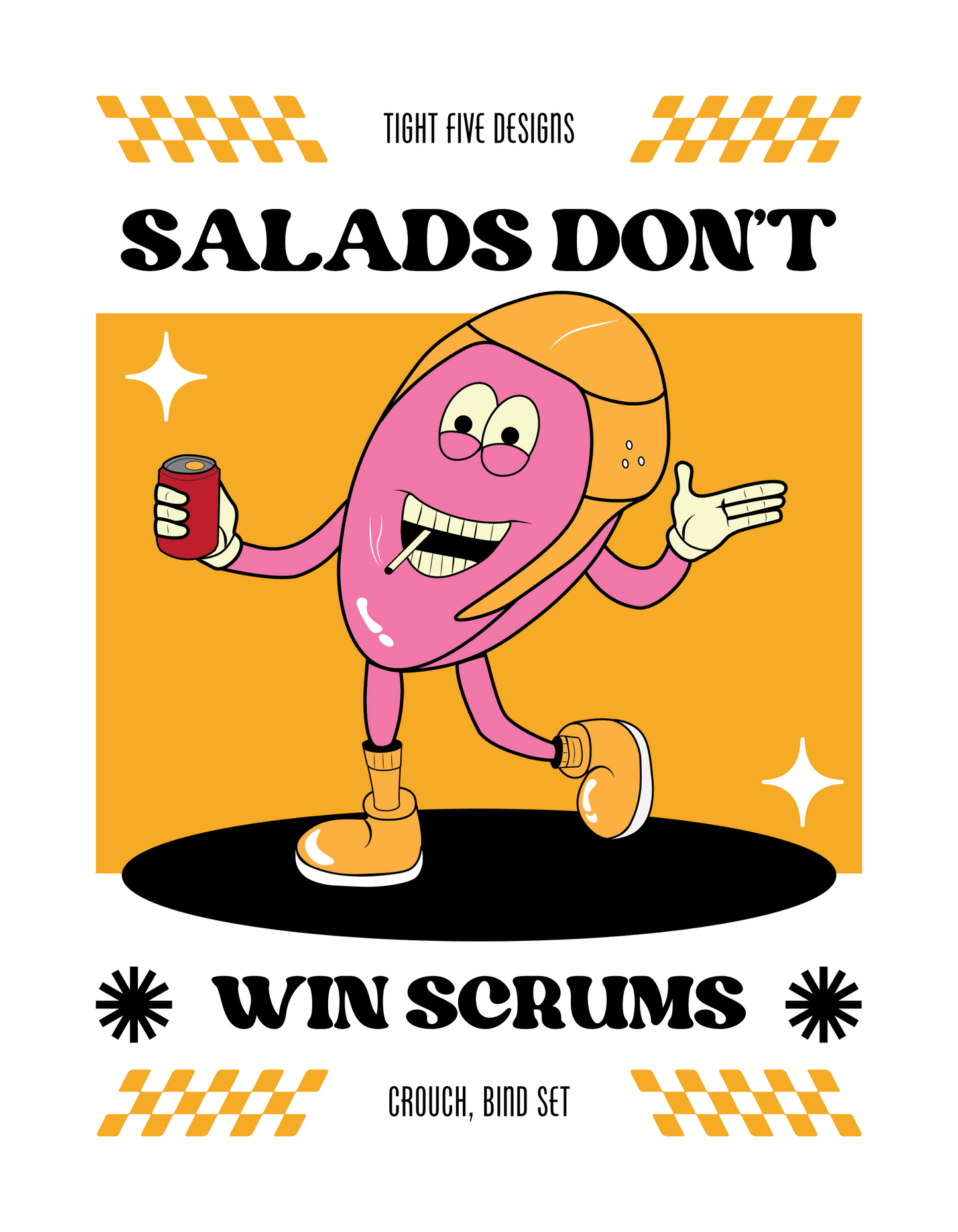 Salads Don't Win Scrums | Printed Tee