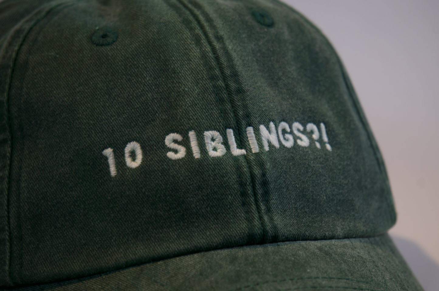 10 Siblings?! | Embroidered Dad Cap
