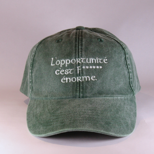 L'Opportunité C'est Enorme | Embroidered Dad Cap