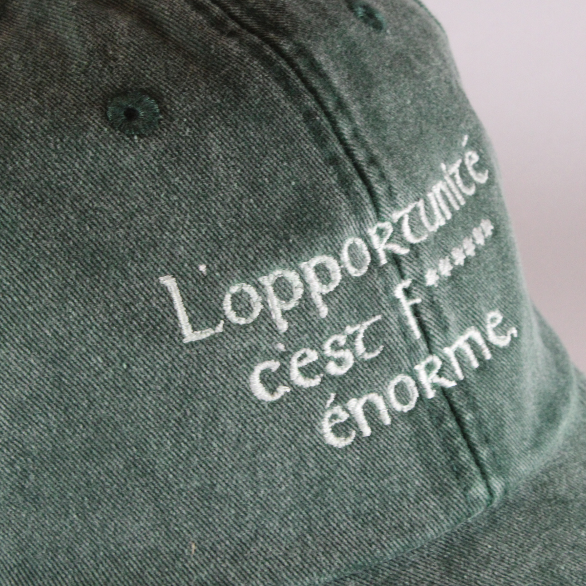 L'Opportunité C'est Enorme | Embroidered Dad Cap