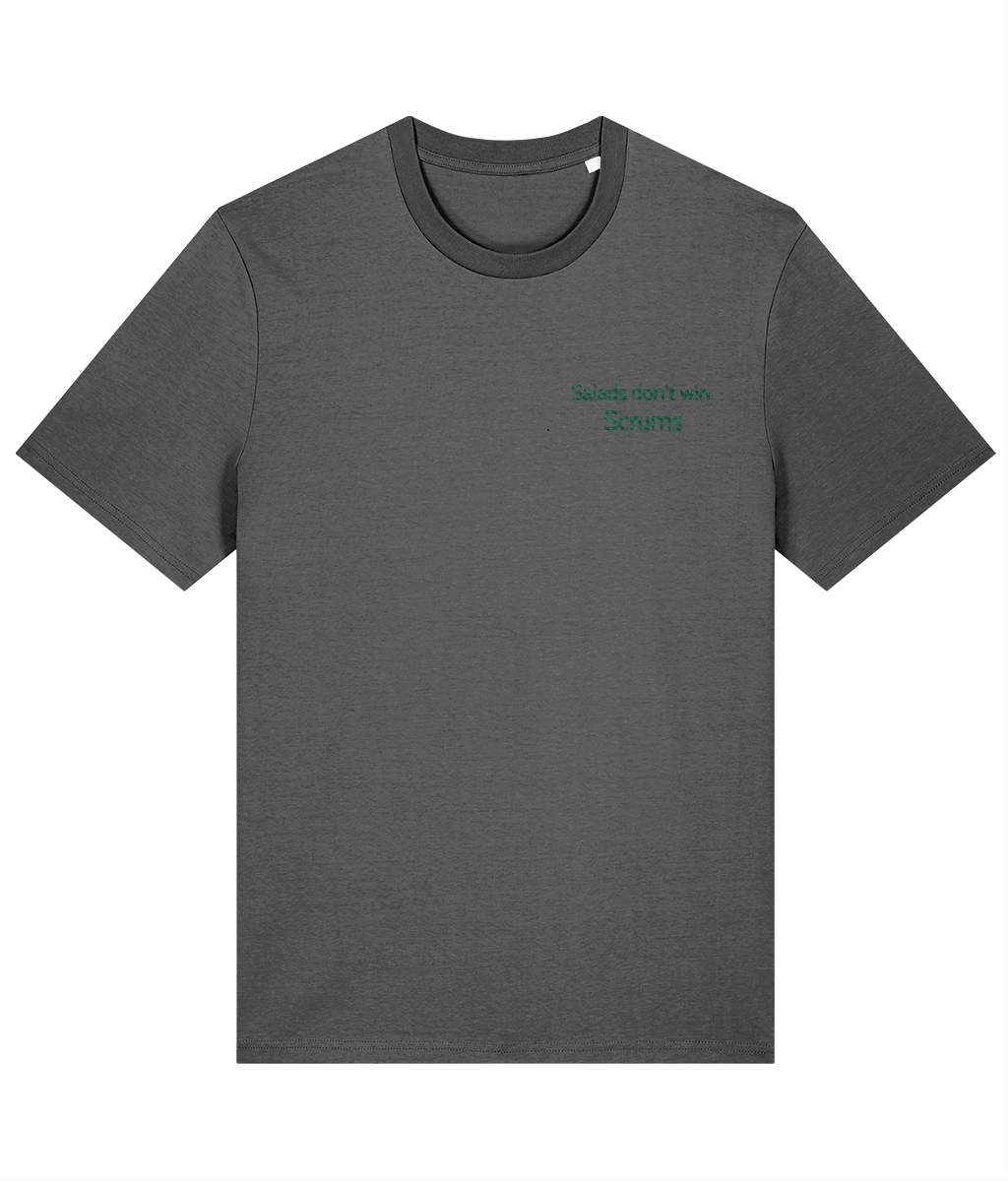 Salads don't win scrums | Embroided Tee