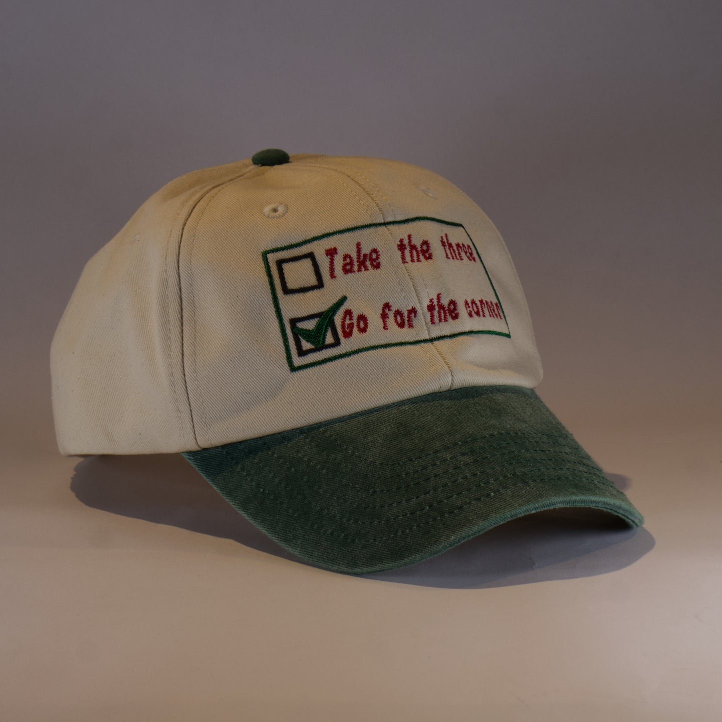Go For The Corner | Embroidered Dad Cap