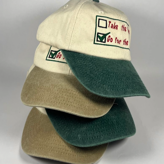 Go For The Corner | Embroidered Dad Cap